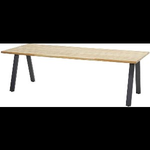 4SO - Taste Ambassador Diningtafel Teak Antracite 240 x 100 cm