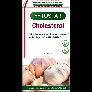 Fytostar Cholesterol - Supplement - Geurloze zwarte look extract – Clean label - Vegan - 90 capsules