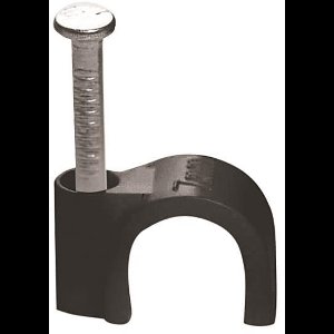 Kabel clip | 9/25 ΜΜ | Zwart | 100 Pcs.