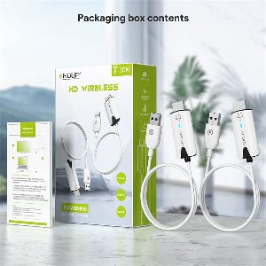 Viatel EDUP Wireless HDMI-Compatible Transmitter and Receiver 1080P@60Hz Extender Long Range Video Audio Projection Plug and Play for Desktop PC Computer Projector Monitor