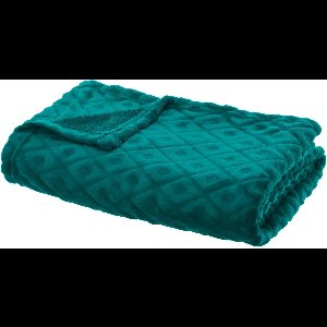 Atmosphera - Plaid - Eendblauw - 180 x 230 cm