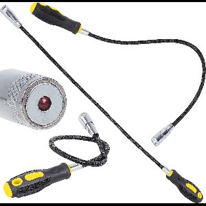 Flexibele Magnetische Pick Up Tool I Met Sterke Telescopische Magneet I Anti Slip Grip I Met Led Licht I 57 Cm I Buigbaar I Flexibel
