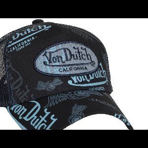 Vondutch Blue Trucker Snapback CAFE Cap