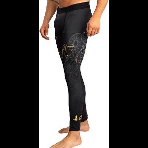 Venum Serpenti Sportlegging Spats Zwart Zilver Goud - XXL