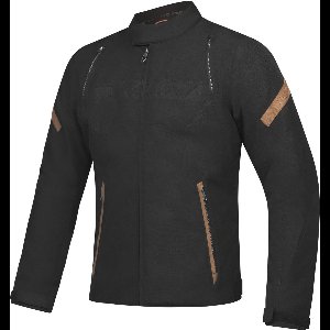 Ixon Striker Retro Zwart Bruin Waterdichte Textiele Motorjas - Maat S - Jas