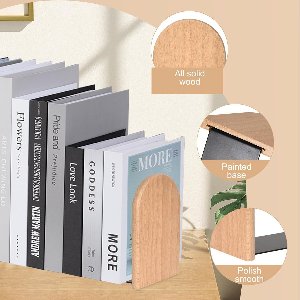 Allecto Premium - Set van 4 metalen boekensteunen | Antislip poten | Boeken en tijdschriften houder voor thuis, kantoor en bibliotheek