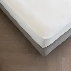 Kayori Tara Topper Hoeslaken Jersey Stretch - 140-160x200-220cm - Biologisch Katoen - Strijkvrij - Offwhite