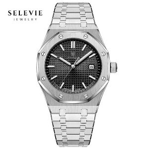 Selevie Horloge AP Royal – Zilverkleurig met zwarte wijzerplaat – Luxe, elegant en tijdloos - Herenhorloge