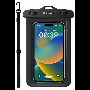 Mobstore - Waterdichte Telefoonhoesjes Zwart - Onderwater hoesje telefoon - Geschikt voor alle Smartphones - Ook voor paspoort & betaalpassen - Waterdichte telefoonzakje