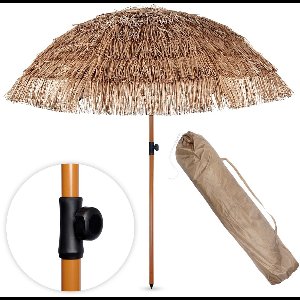 Tuin Strandparasol Hawaiian 120 cm - Tuinparasol - Strand Parasol - Buiten - Stokparasol