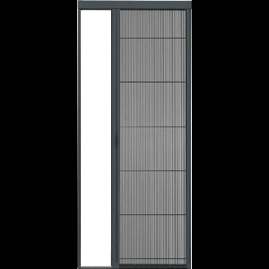 Livn plissehor deur Excellent 96x242cm antraciet - Volledig voorgemonteerde cassette - Barrière-vrije doorloop - Montage in het kozijn