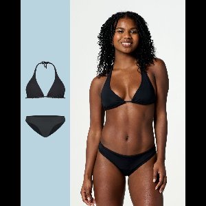 Moodies menstruatie zwemkleding - bundel zwemkleding - 2 stuks - dames - maat L - zwart