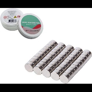 Super sterke magneten - 10 x 5 mm (10-stuks) - Rond - Neodymium - Koelkast magneten - Radiatorfolie - Whiteboard magneten – Klein - Ronde - 10x5mm