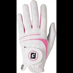 Footjoy Weathersof fashion handschoen dames wit roze Dames M
