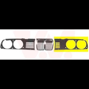 VanWezel 0620511 - Grille calandre gauche pour Bmw 3 e30 de 08/1982 à 1991