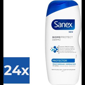 Sanex Douchegel Dermo Protector 250 ml - Voordeelverpakking 24 stuks