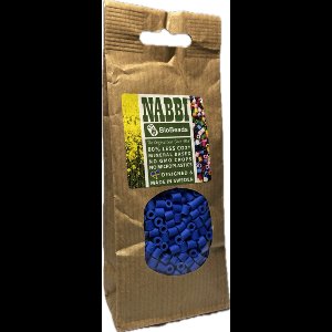 BioBeads van NABBI, donkerblauw, afm 5x5 mm, gat grote 2.5 mm, medium, 1000 stuk/ 1 zakje