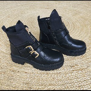 Shoekueen Dames Laarzen Goud Gesp 37