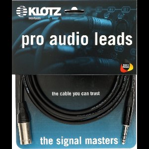 KLOTZ AIS GmbH M1MS1K0100 audio kabel 1 m XLR (3-pin) 6.35mm Zwart