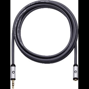 Oehlbach i-Connect J-35 EX Jackplug Audio Verlengkabel [1x Jackplug male 3,5 mm - 1x Jackplug female 3,5 mm] 5.00 m Zwa
