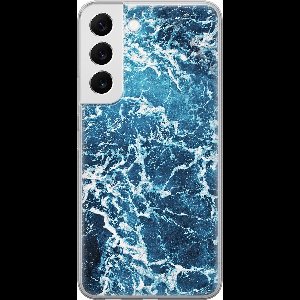 Leuke Telefoonhoesjes - Hoesje geschikt voor Samsung Galaxy S22+ - Oceaan - Soft case - TPU - Natuur - Blauw