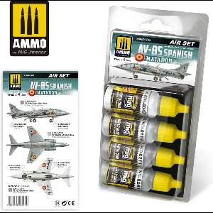 Mig - Av-8s Spanish Matador Set 4 Jars 17 Ml (8/21) *mig7245 - modelbouwsets, hobbybouwspeelgoed voor kinderen, modelverf en accessoires
