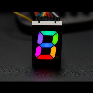 RGB 7-Segment Digit - 1 inch Tall Digit Adafruit 1399