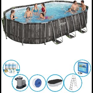 Bestway Zwembad Power Steel - Inclusief accessoires - 610x366x122 cm