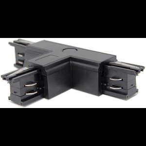 Spanningsrail Doorverbinder - T Koppeling Links - 3 Fase - Zwart