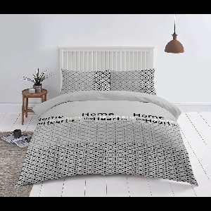 Cotton Rich Collection - Dekbedovertrek - Home Is Home - Grijs