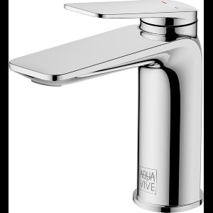 AquaVive Wastafelmengkraan Sillaro Laag Chroom