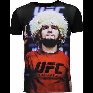 UFC Campion - Khabib Nurmagomedov T-shirt - Zwart