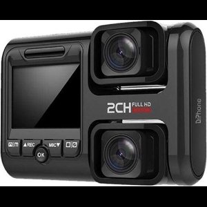 DrPhone RangeT1 Dashcam – Full HD 1080P – WiFI + Dubbele SONY IMX323 Lens - Applicatie + 170 Graden - Nachtzicht - Loop Opneemfunctie - Zwart