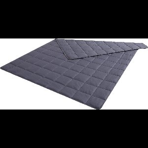 Polydaun Verzwaringsdeken - anti-stress deken - katoenen tijk - gewicht ± 7 kg - antraciet - 140x200 cm