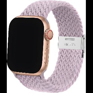 Innerlight® Nylon+ - Lila Paars Geweven - 38/40/41mm - Nylon bandje geschikt voor Apple Watch - Geschikt als Apple watch bandje voor Series 1/2/3/4/5/6/7/8/9/10/SE
