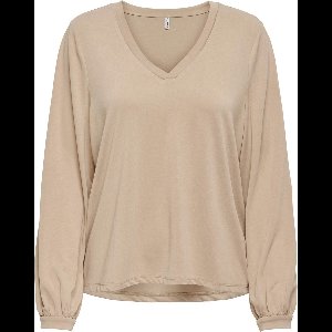 ONLFREE L/S MODAL V-NECK TOP JRS - Nomad