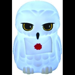 Hedwig 3D Design White Smooth Lighting Pocket Pocket Night Light ongeveer 13 cm