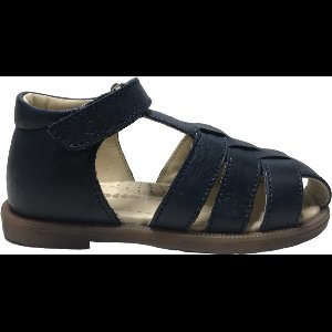 Falcotto - Cedric - Mt 21 - velcro lederen gesloten sandalen - navy