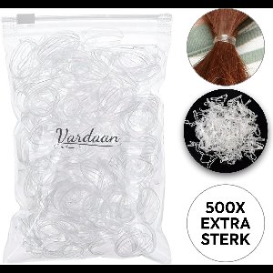 Vardaan-500x Transparante Mini Elastiekjes - Meisjes - Baby's - Kinderen - Haar Elastieken - Elastiek - Extra Sterk