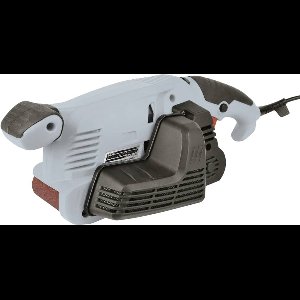 Brüder Mannesmann - Electrische Bandschuurmachine 600 W - Toerentalregeling - Met stofopvang cassette met filter - Incl. 2 klemmen voor stationaire montage