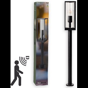 LongLife Lantaarnpaal tuin met bewegingssensor - LED lamp incl. - Automatische nachtschakeling - 80 cm - Tuinverlichting - Lantaarn - Lantaarns - Lampposts - Lamppost
