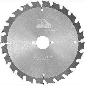 RStools HM cirkelzaag BasicLine Ø190 x 1,7 x 20 mm T=24 wisseltand (spaanbegrensd)