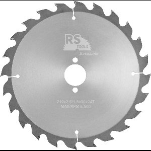 RStools HM cirkelzaag BasicLine Ø210 x 2,6 x 30 mm T=24 wisseltand