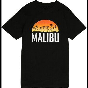 Mister Tee - Malibu Kinder T-shirt - Kids 122/128 - Zwart