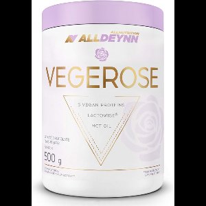 Alldeynn | Vegerose | Vegan proteine | Pistachio | 500gr 16 servings | Lactose vrij | Eiwitshake | Proteïne shake | Eiwitten | Proteïne | Supplement | Lactowise | Enzymen | 5 verschillende soorten vegan eiwitten | MCT olie | Nutriworld