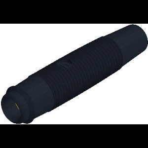 SKS Hirschmann KUN 30 Au Laboratoriumbus Bus, recht Stift-Ø: 4 mm Zwart 1 stuk(s)