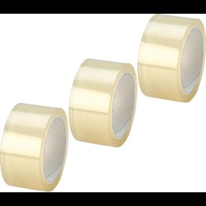 Verpakkingstape - Acryl - Transparant - 6 rollen