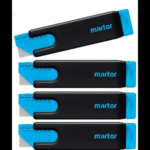 4x Martor Secunorm Handycut 446 - Veilig Snijmes - Ergonomisch Handmes - Snijdiepte 8,5 mm - Kartonmes