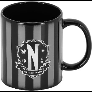 Karactermania - Wednesday - Origineel - Mok in Geschenkverpakking - Mokken - Koffietassen - Zwart