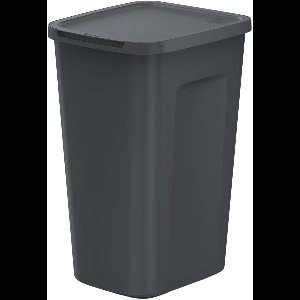 Keden - Afvalemmer - Prullenbak - inhoud 50 liter - COMPACTA Q PLUS - Zwart